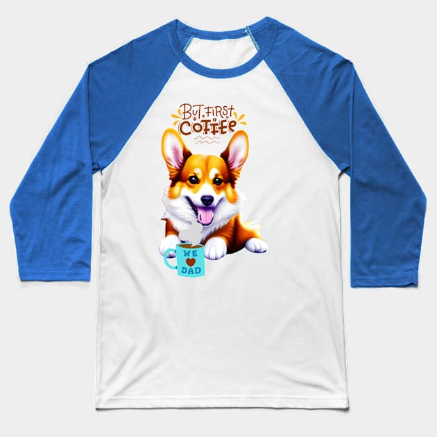 Pembroke Welsh Corgi Baseball T-Shirt by Megaluxe 